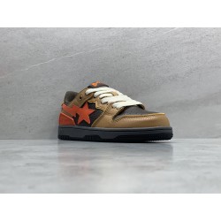 GT A Bathing Ape Bape SK8 Sta Brown Orange