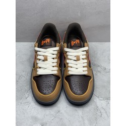 GT A Bathing Ape Bape SK8 Sta Brown Orange