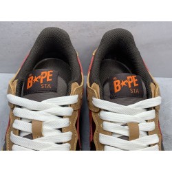 GT A Bathing Ape Bape SK8 Sta Brown Orange