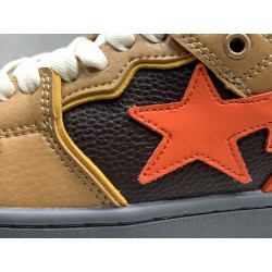 GT A Bathing Ape Bape SK8 Sta Brown Orange