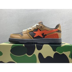 GT A Bathing Ape Bape SK8 Sta Brown Orange