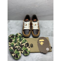 GT A Bathing Ape Bape SK8 Sta Brown Orange