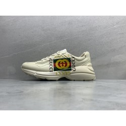 GT Gucci Rhyton Logo Ivory Sneaker 500878 DRW00 9522