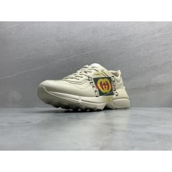 GT Gucci Rhyton Logo Ivory Sneaker 500878 DRW00 9522