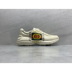 GT Gucci Rhyton Logo Ivory Sneaker 500878 DRW00 9522