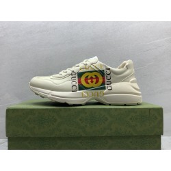 GT Gucci Rhyton Logo Ivory Sneaker 500878 DRW00 9522