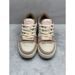 GT Fendi Match Pink Suede Low Tops 8E8252AHH2F1FHT