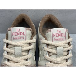 GT Fendi Match Pink Suede Low Tops 8E8252AHH2F1FHT