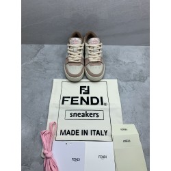 GT Fendi Match Pink Suede Low Tops 8E8252AHH2F1FHT