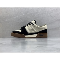 GT Fendi Match Black Suede Low Tops 7E1493AHH2F1FZB