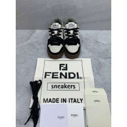 GT Fendi Match Black Suede Low Tops 7E1493AHH2F1FZB