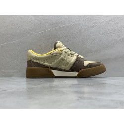 GT Fendi Match Beige Suede Low Tops 8E8252AHH2F1FHU