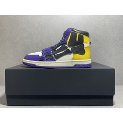 GT Amiri Skel High Top Gold Purple Laker