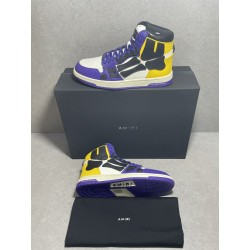 GT Amiri Skel High Top Gold Purple Laker