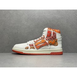 GT Amiri Skel High Top Orange Bandana