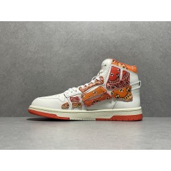 GT Amiri Skel High Top Orange Bandana