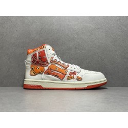 GT Amiri Skel High Top Orange Bandana