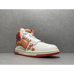 GT Amiri Skel High Top Orange Bandana