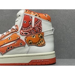 GT Amiri Skel High Top Orange Bandana