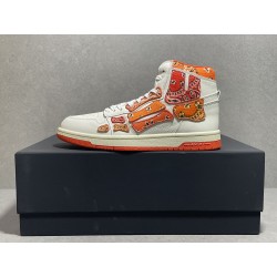 GT Amiri Skel High Top Orange Bandana