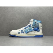 GT Amiri Skel High Top Blue Bandana