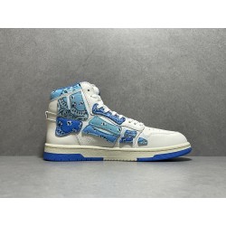 GT Amiri Skel High Top Blue Bandana