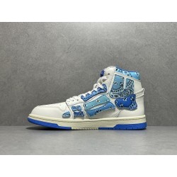 GT Amiri Skel High Top Blue Bandana