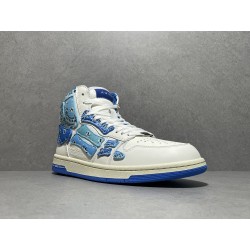 GT Amiri Skel High Top Blue Bandana