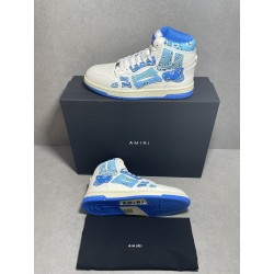 GT Amiri Skel High Top Blue Bandana