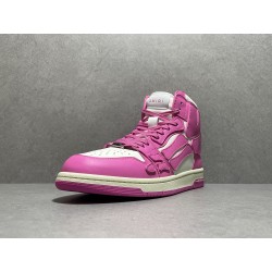 GT Amiri Skel High Top Pink White MFS002