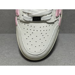 GT Amiri Skel Top low White Pink