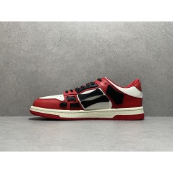 GT Amiri Skel Top low White Red Chicago