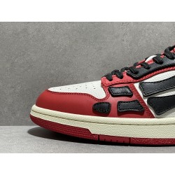 GT Amiri Skel Top low White Red Chicago