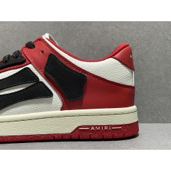 GT Amiri Skel Top low White Red Chicago