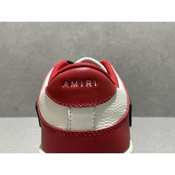 GT Amiri Skel Top low White Red Chicago