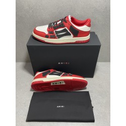 GT Amiri Skel Top low White Red Chicago