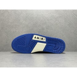 GT Amiri Skel Top low White Blue