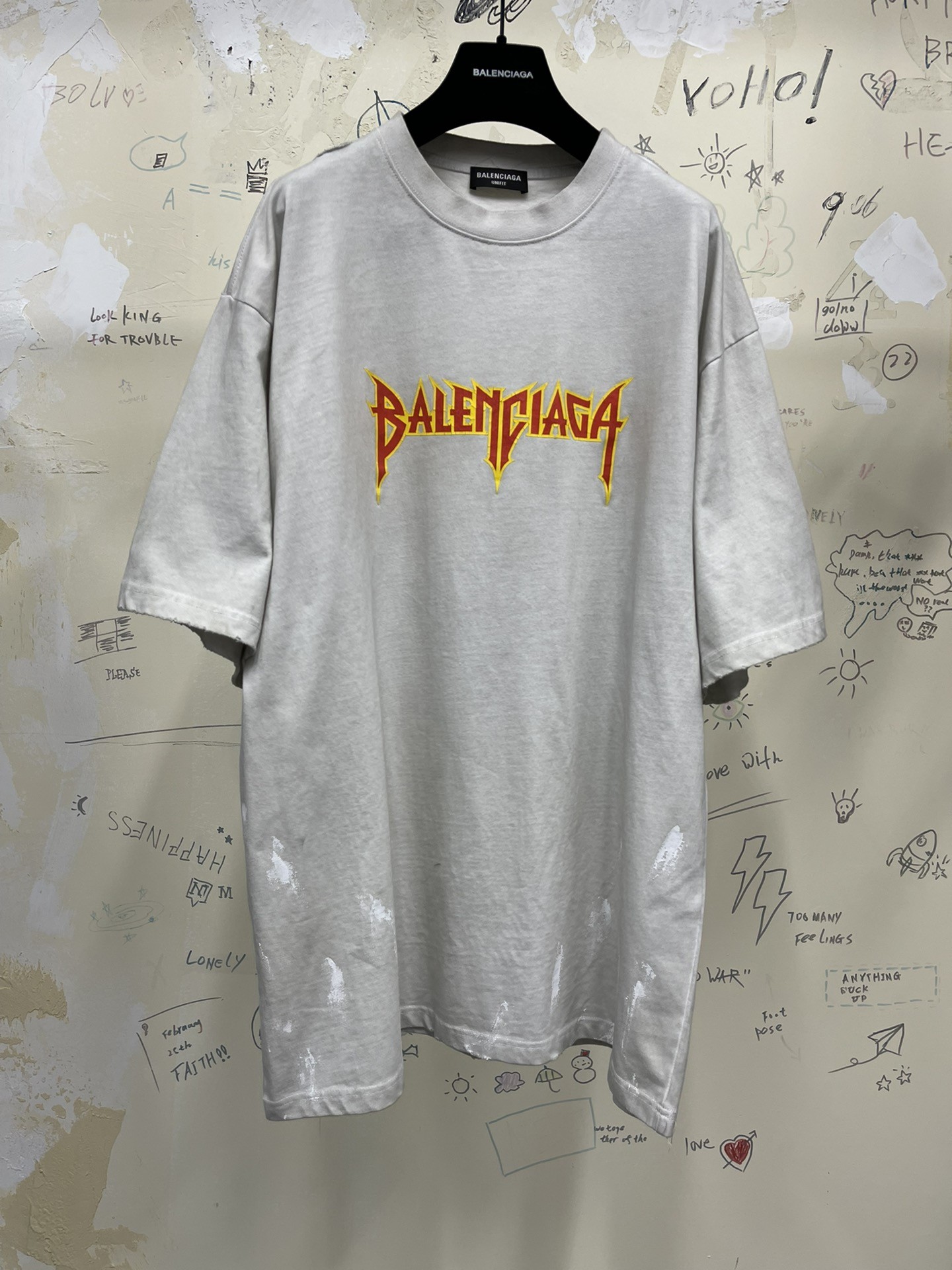 Balenciaga metallica t shirt sale