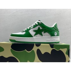 GT A Bathing Ape Bape Sta Sta Low Green White 001FWH701001_GRN_A