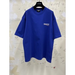 GT Balenciaga Coke Political Campaign Blue Tee 620969TIV521195