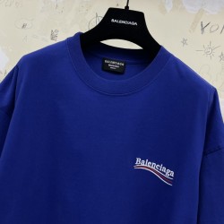 GT Balenciaga Coke Political Campaign Blue Tee 620969TIV521195