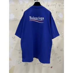 GT Balenciaga Coke Political Campaign Blue Tee 620969TIV521195