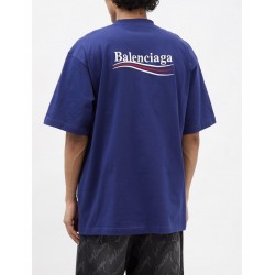 GT Balenciaga Coke Political Campaign Blue Tee 620969TIV521195