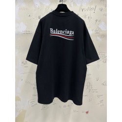 GT Balenciaga Coke Political Campaign Black Tee 641675TKVJ11070