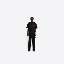 GT Balenciaga Coke Political Campaign Black Tee 641675TKVJ11070