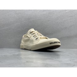 GT Balenciaga Paris Low Top White Destroyed Cotton 687754W3RC49091 