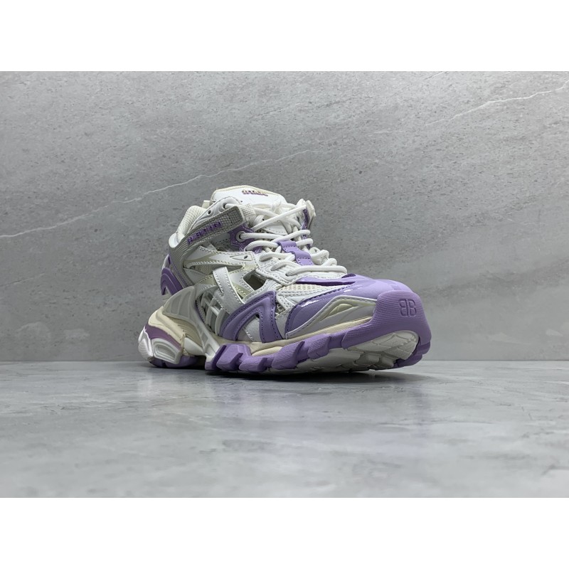 Track cloth trainers Balenciaga Purple size 36 EU in Cloth  21061452