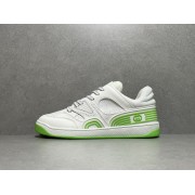 GT Gucci Basket Low White Green 698785 2SHG0 9089