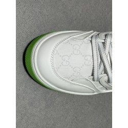 GT Gucci Basket Low White Green 698785 2SHG0 9089