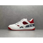GT Gucci Basket Low White Red